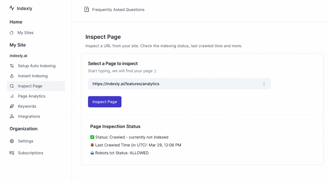 Wix indexing pages to Google