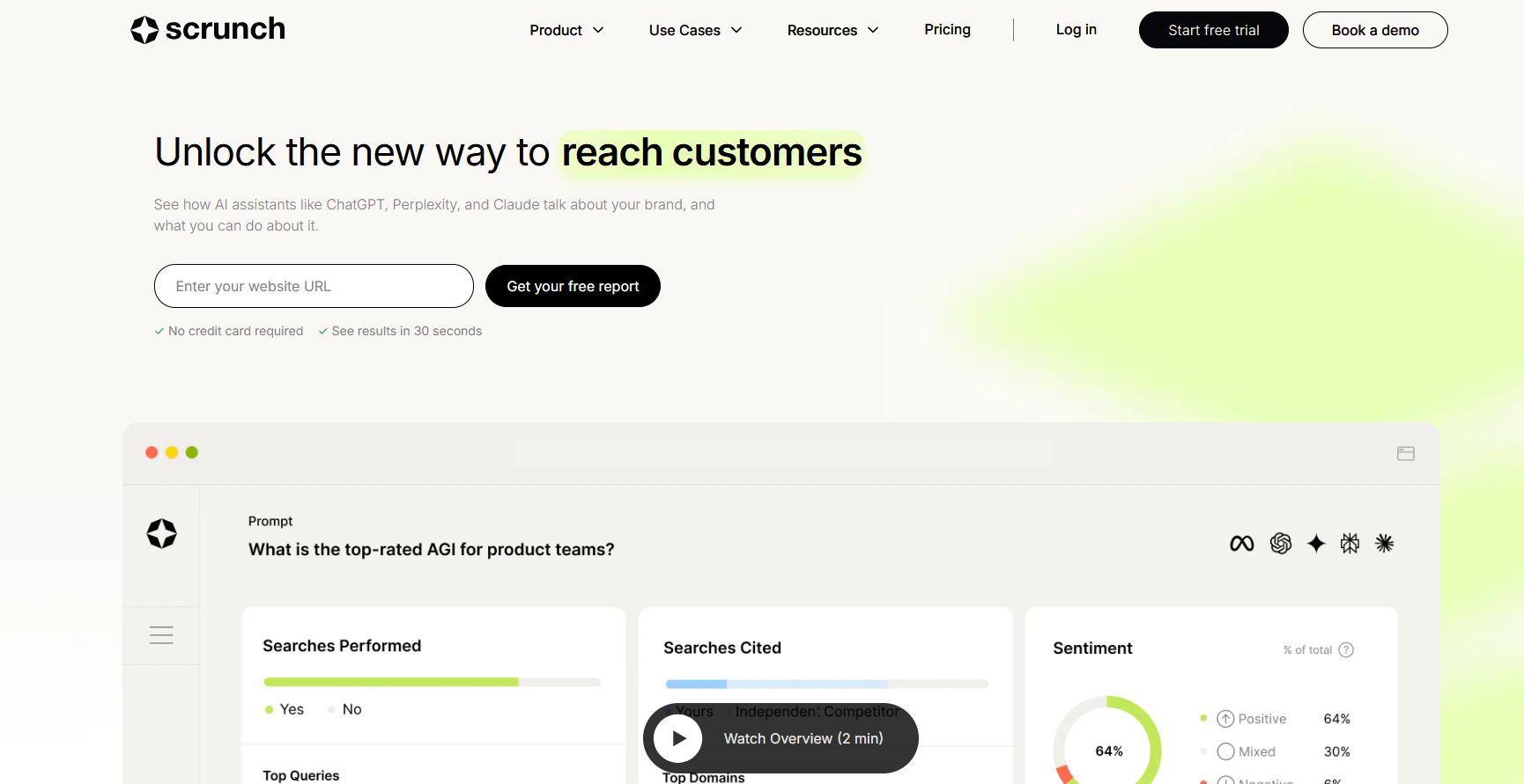 scrunch ai home page